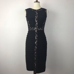 Adrianna Papell Tiered Lace Sheath Dress D132